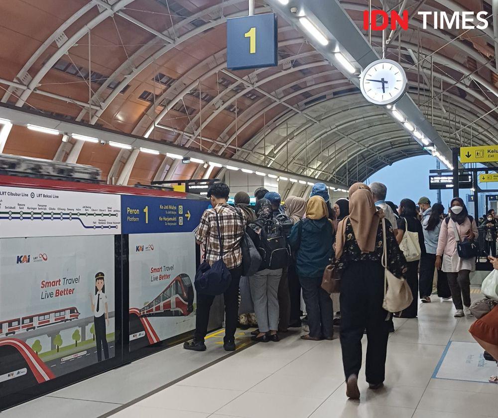 KAI Layani 107.187 Pengguna LRT Jabodebek di Malam Idul Adha