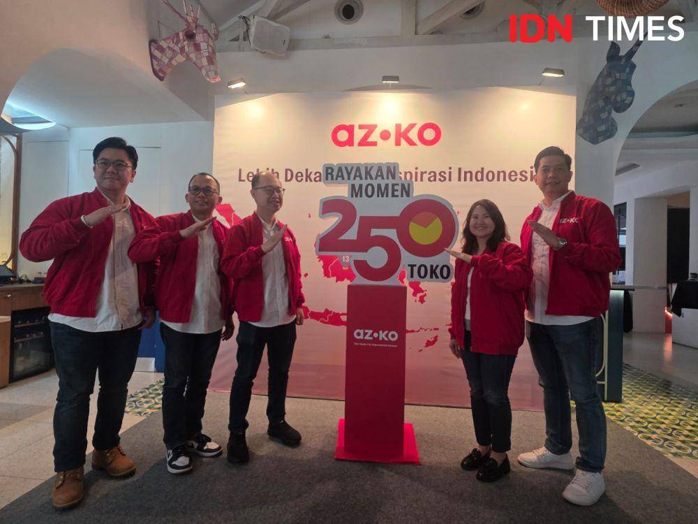 Press Conference Peluncuran Kampanye Toko AZKO ke-250 di Kota Sorong yang berlangsung di Txoko Senopati, Jakarta. 16 Mei 2025. (IDN Times/M. Tarmizi Murdianto)