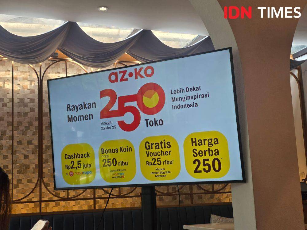 Press Conference Peluncuran Kampanye Toko AZKO ke-250 di Kota Sorong yang berlangsung di Txoko Senopati, Jakarta. 16 Mei 2025. (IDN Times/M. Tarmizi Murdianto)