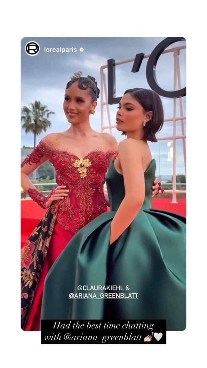 Cinta Laura (instagram.com/claurakiehl repost from instagram.com/lorealparis)