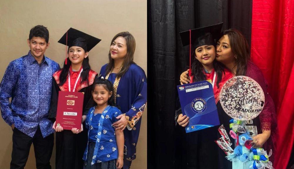7 Potret Wisuda SD Atreya Uwais, Audy Item Bangga!