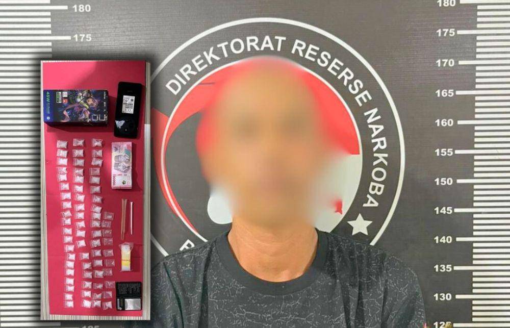 Polisi meringkus MCP, pengedar sabu yang sudah lama menjadi target operasi Polres Kukar. (Dok. Polres Kukar)