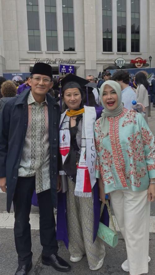 anak Sandiaga Uno wisuda S2 (Instagram.com/sandiuno)