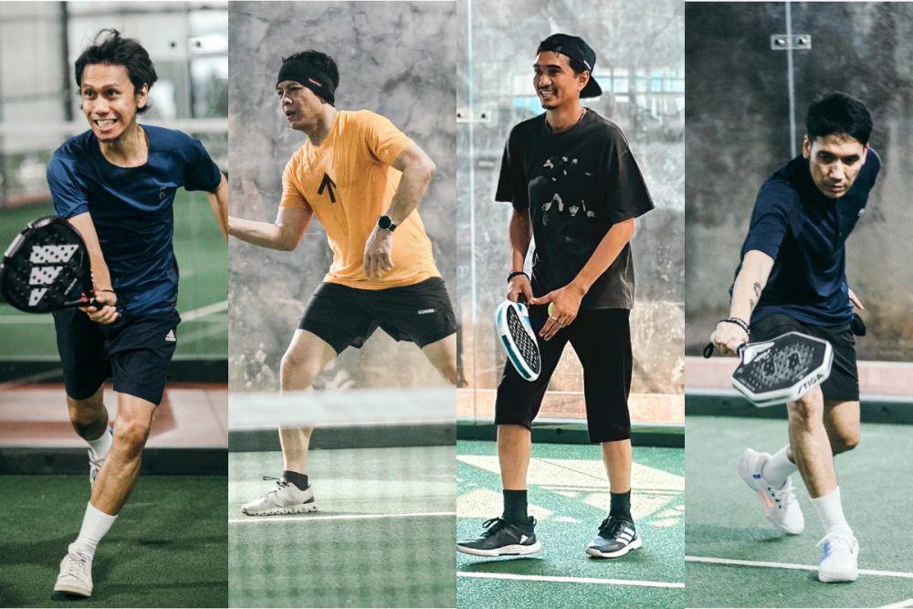 7 Potret Musisi Band Papan Atas Bermain Padel, Diracuni Desta!