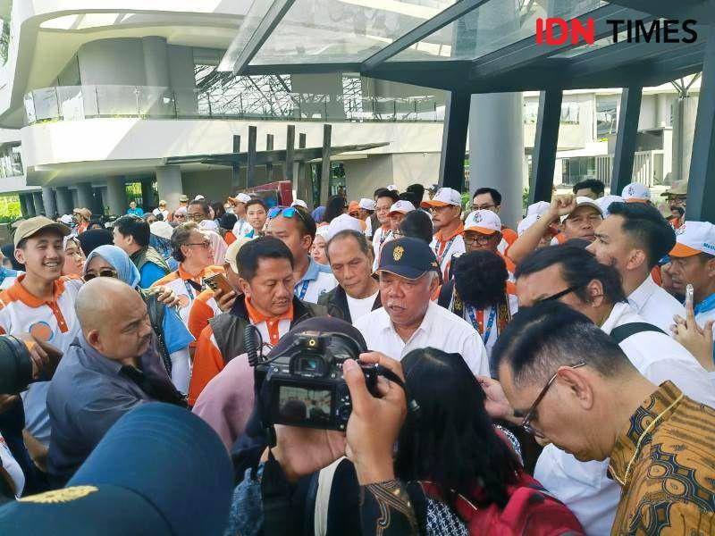 Kepala OIKN, Basuki Hadimuljono berikan keterangan pers (IDN Times/Ervan)