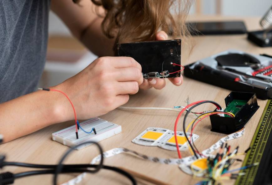 ilustrasi ngoprek barang elektronik (freepik.com/freepik)