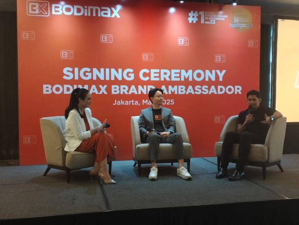 Suasana jumpa pers Ibnu Jamil dan Bodimax (Dok.Bodimax)