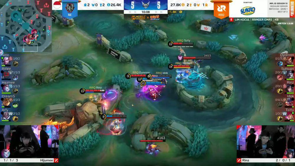 Iron Hook milik Franco (Idok) jadi bencana bagi Karrie (Arfy) (YouTube.com/MPL Indonesia)
