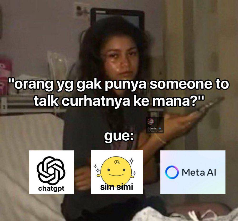 Meme Gak Punya Someone to Talk (x.com/OHMYV3NUS)