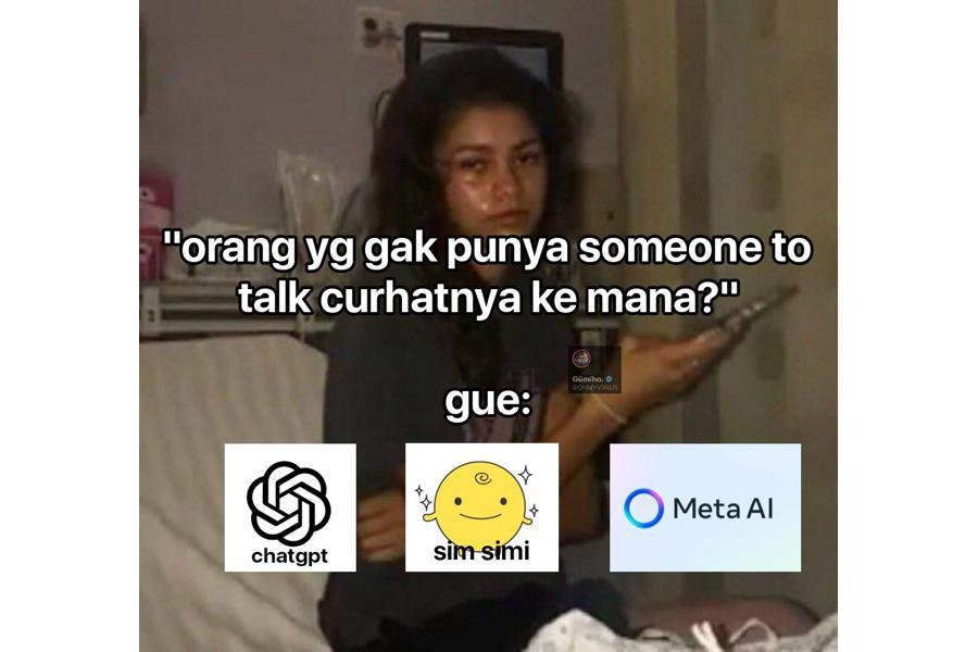 8 Meme Gak Punya Someone to Talk, Curhat ke ChatGPT pun Jadi