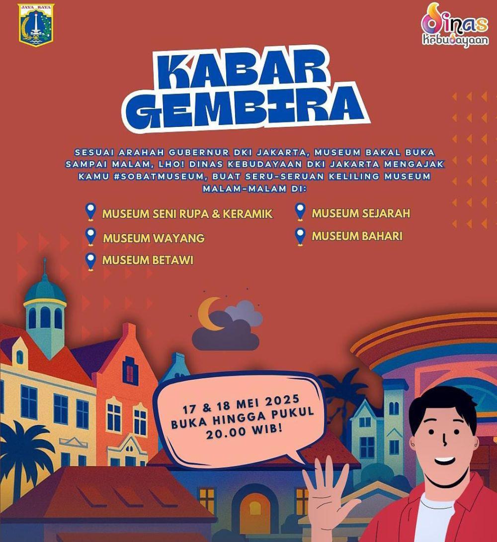 Catat, Lima Museum di Jakarta Ini Buka Sampai Malam
