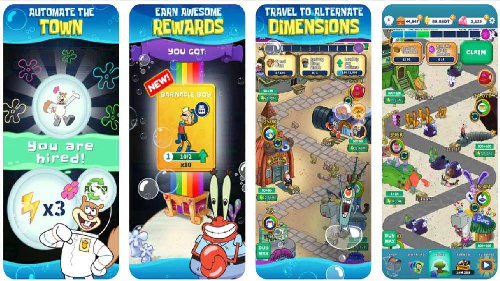 cuplikan gameplay SpongeBob’s Idle Adventures (dok. Kongregate/SpongeBob’s Idle Adventures)