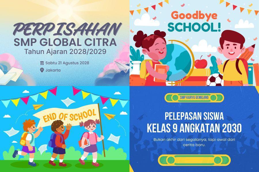 7 Referensi Spanduk Perpisahan Sekolah, Bisa Disontek!