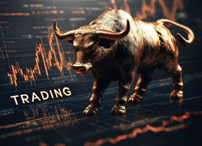 ilustrasi bull market (freepik.com/freepik)