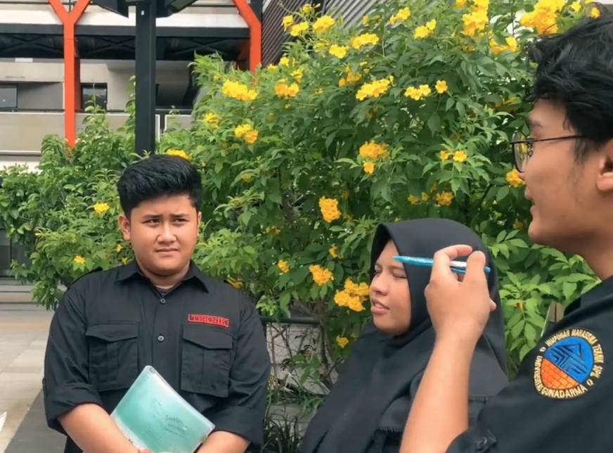ilustrasi mahasiswa Gunadarma (youtube.com/HMTS Universitas Gunadarma)