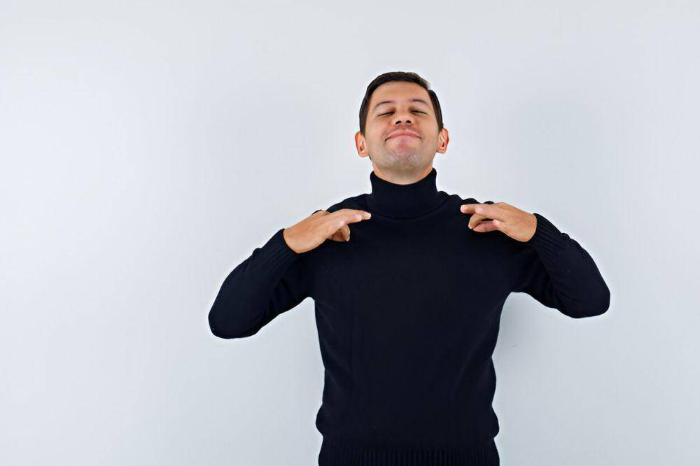 ilustrasi pria mengenakan turtleneck (freepik.com/8photo)