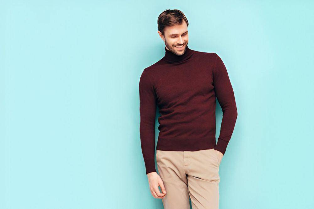 ilustrasi pria mengenakan turtleneck (freepik.com/halayalex)