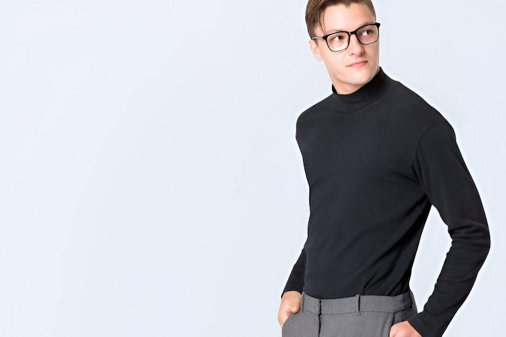 ilustrasi pria mengenakan turtleneck (freepik.com/rawpixel.com)