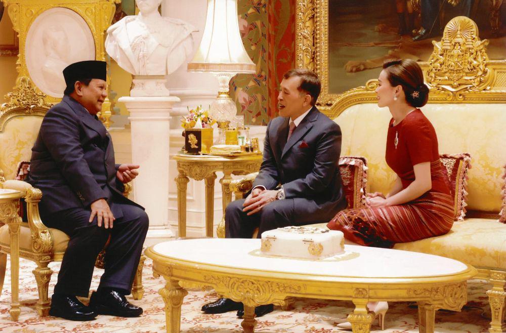 Raja dan Ratu Thailand Terima Presiden Prabowo di Amphorn Royal Palace