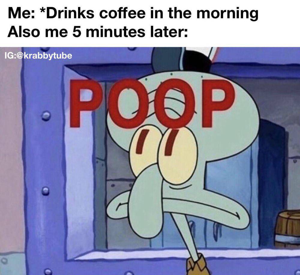 meme SpongeBob tentang kopi (reddit.com/user/krabbytube)