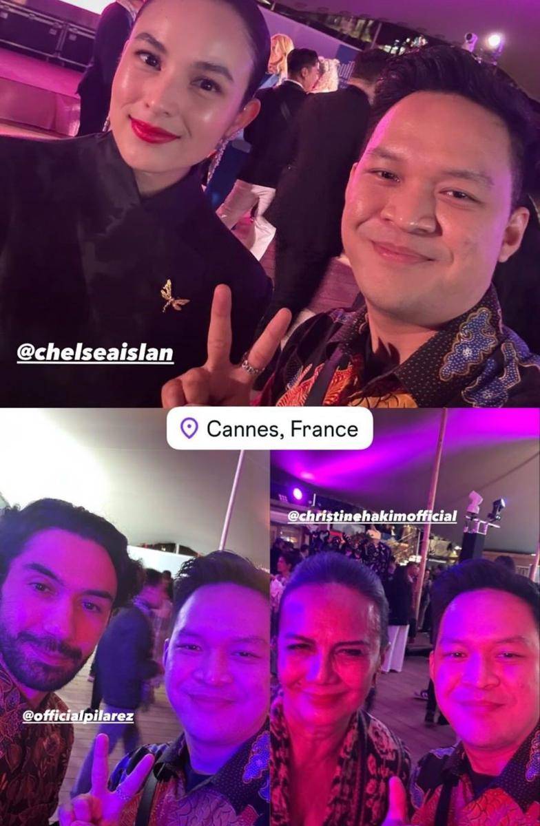 artis Indonesia di Cannes Film Festival (instagram.com/hendra.kims)