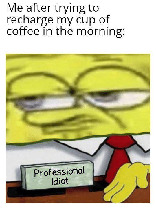 meme SpongeBob tentang kopi (reddit.com/r/SpongebobMemes)