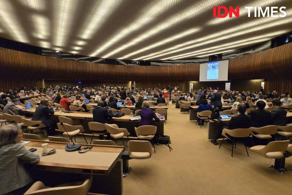 Sidang World Health Assembly (WHA) 78, Palais de Nations, Jenewa. (IDN Times/Uni Lubis)