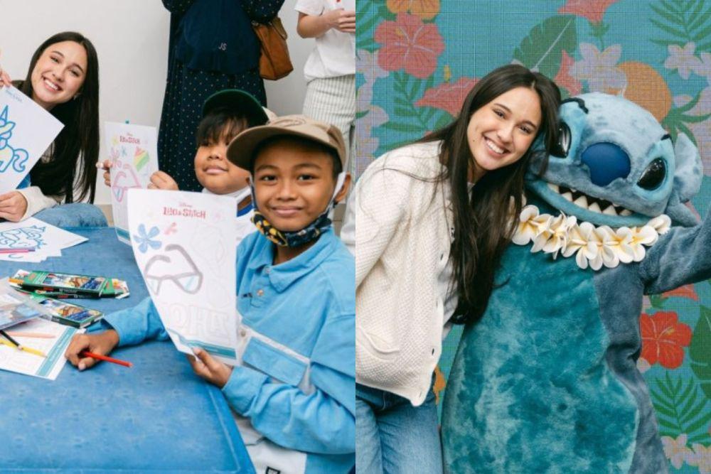 Potret Yasmin Napper Kunjungi RS Anak bareng Stitch, Sebar Semangat