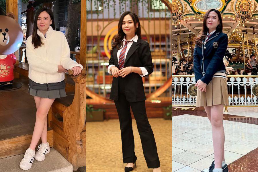 7 Ide OOTD Desy Caroline Juara 4 MCI 2025, Korean Style Jadi Andalan