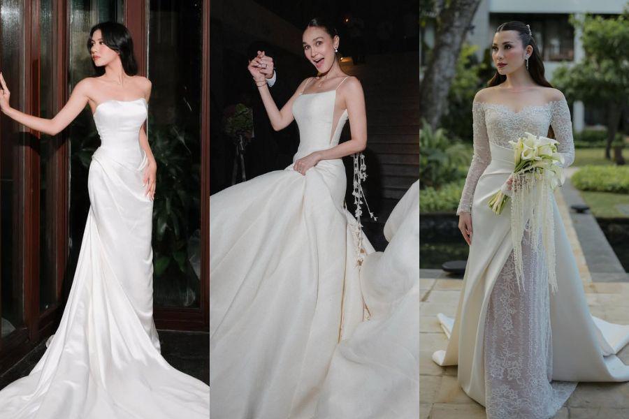⁠7 Gaun Pernikahan Mewah Artis Rancangan Hian Tjen, Terbaru Luna Maya