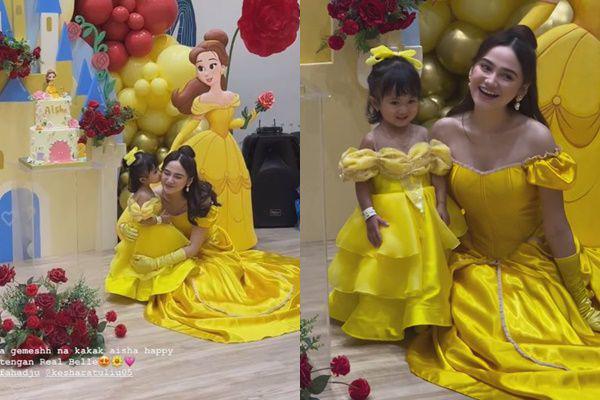 Potret Syifa Hadju Jadi Princess Belle di Ultah Anak Kesha Ratuliu