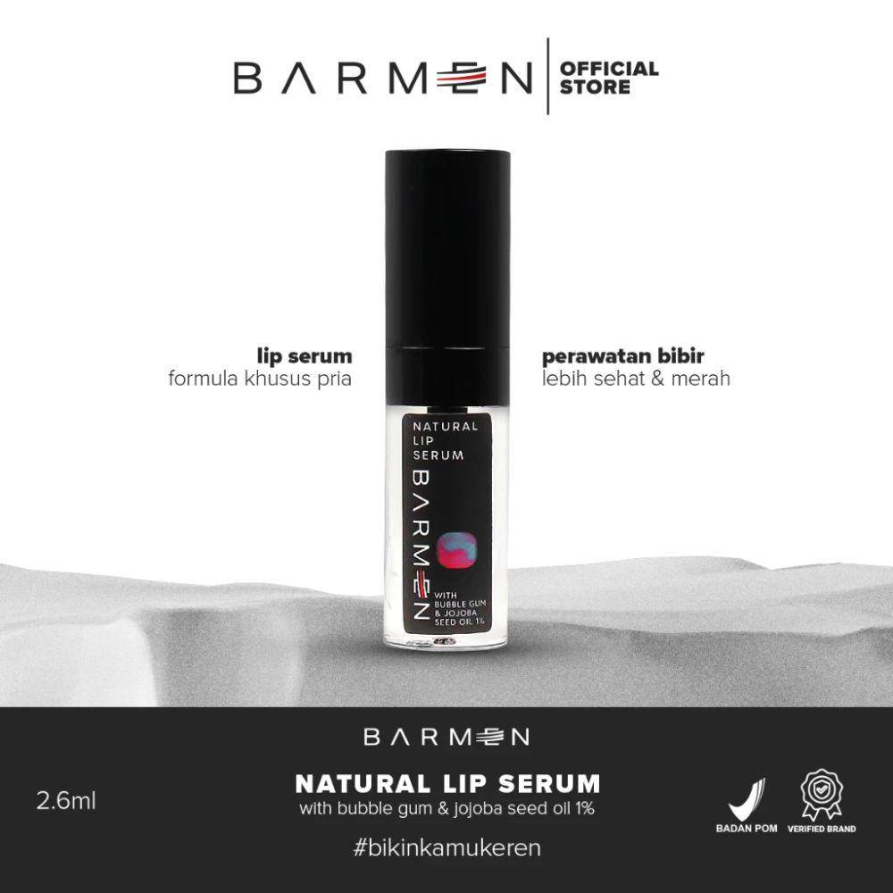potret BARMEN Natural Lip Serum With Bubble Gum 2,6 ml (shopee.co.id/Barmen Official Store)