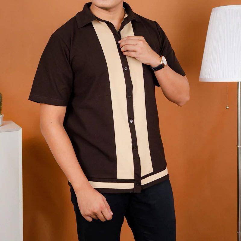 Kemeja Polo Pria Lacoste Katun Breathable (shopee.co.id/Bucket.List)