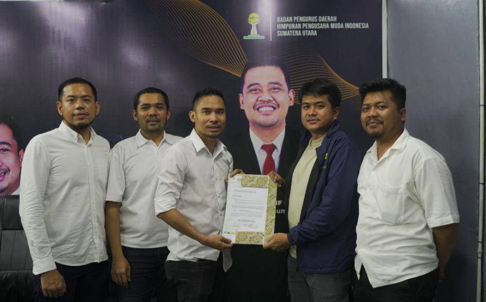 Dian Iskandar Nasution atau yang akrab dipanggil CLIFFrs, resmi mendaftar sebagai calon tunggal dalam kontestasi Musyawarah Daerah (Musda) XVIII BPD HIPMI Sumut (Dok. Istimewa)