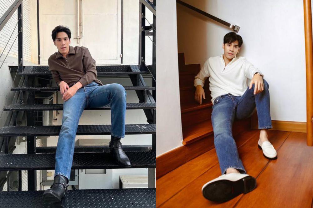 7 Ide Styling Sweater Halfzip ala Aktor Jes Jespipat, Modern Preppy!