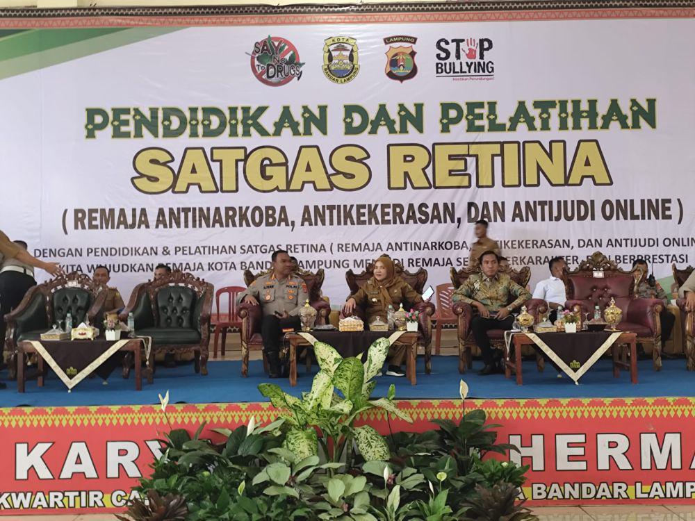 Pembentukan satgas Retina Bandar Lampung. (IDN Times/Muhaimin)