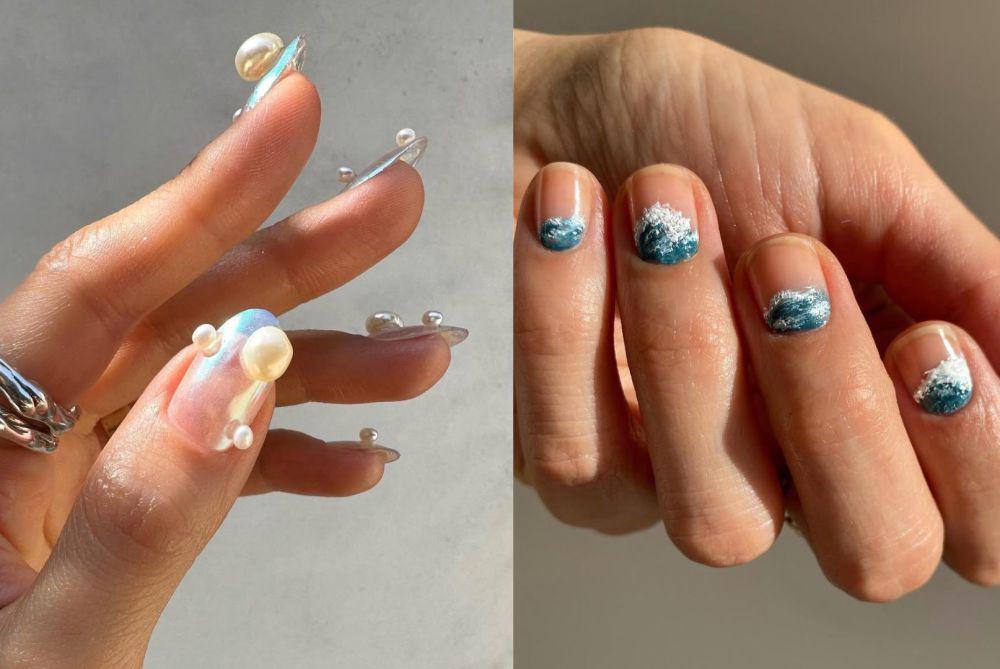7 Rekomendasi Nail Art Tema Laut, Bikin Tampil Segar!