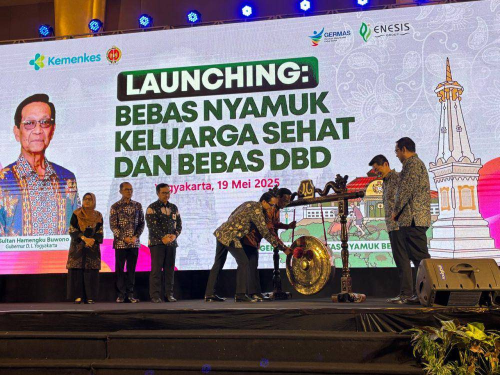 Launching Bebas Nyamuk Keluarga Sehat dan Bebas DBD, di Royal Ambarrukmo Yogyakarta, Senin (19/5/2025). (IDN Times/Herlambang Jati Kusumo)