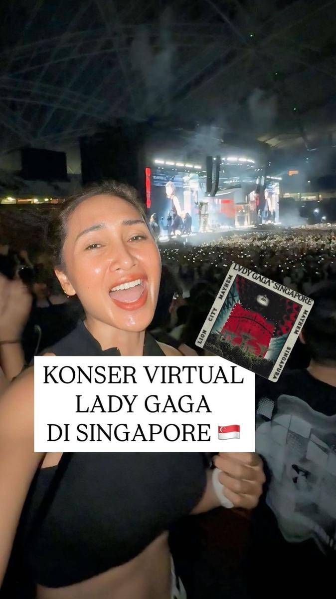 artis Indonesia nonton konser Lady Gaga di Singapura (instagram.com/ajengkamaratih_)