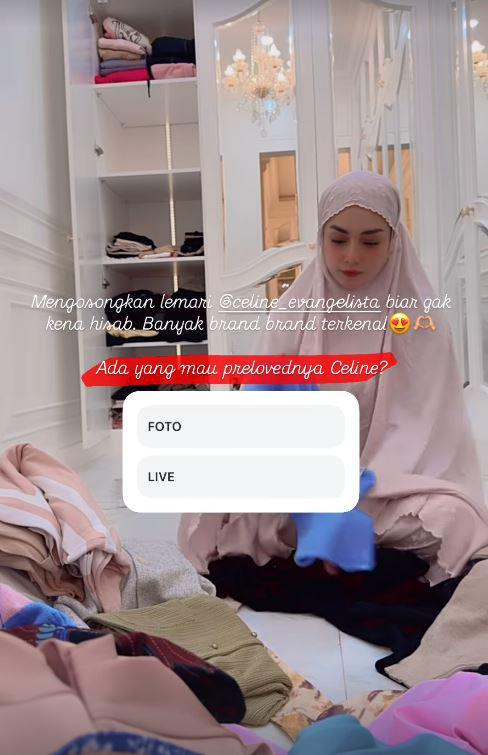 penampilan terbaru Celine Evangelista berhijab (Instagram.com/celine_evangelista)