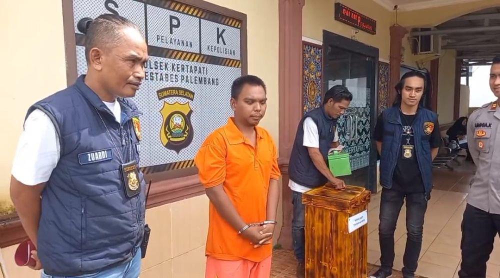 Pemuda Kertapati Ditangkap Polisi, Terekam CCTV Curi Kotak Amal