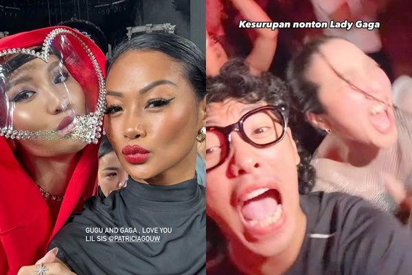 artis Indonesia nonton konser Lady Gaga di Singapura (instagram.com/indahkalalo | instagram.com/bondol.jpg)