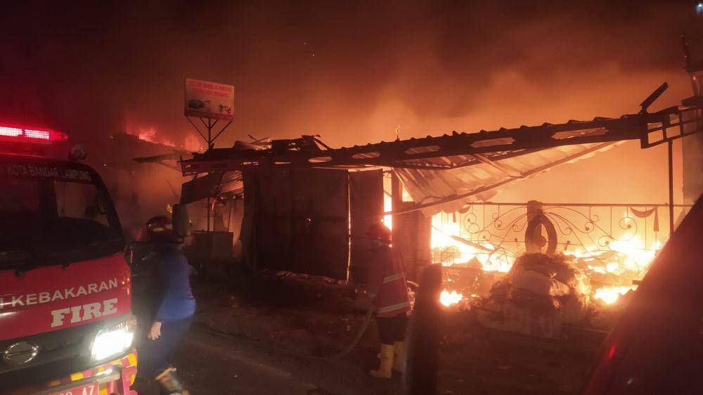 Kebakaran di Panjang, Bandar Lampung. (IDN Times/istimewa)