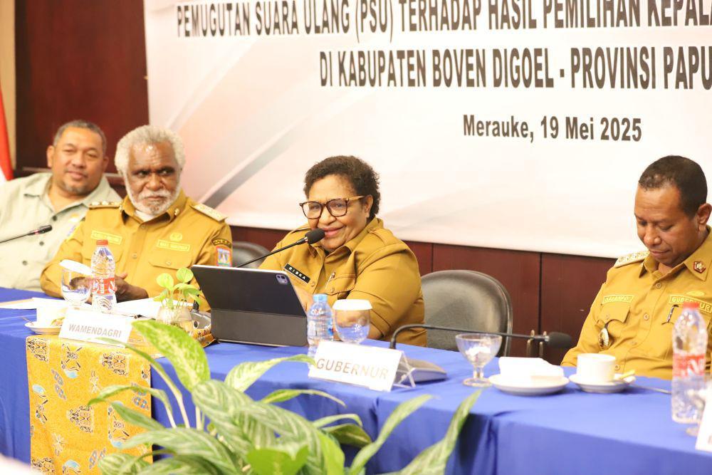 Wamendagri Jamin Anggaran PSU Kabupaten Boven Digoel Tersedia