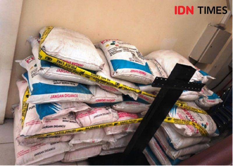 Pupuk subsidi pemerintah yang diselewengkan ke kabupaten Paser (IDN Times/Ervan)