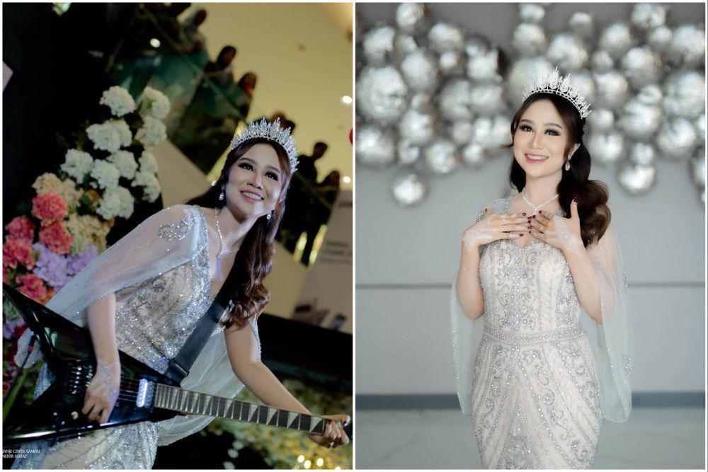 7 Potret Mayang Lucyana Manggung dengan Gaun Pengantin, Memesona!