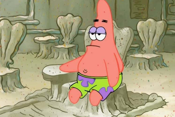 cuplikan Patrick yang terlihat santai (dok. Nickelodeon/SpongeBob SquarePants)