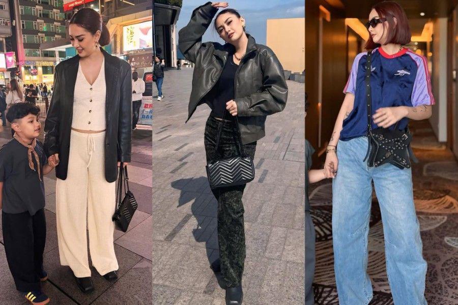 7 OOTD Pakai Celana Panjang ala Beby Leonardo, Kece Badai