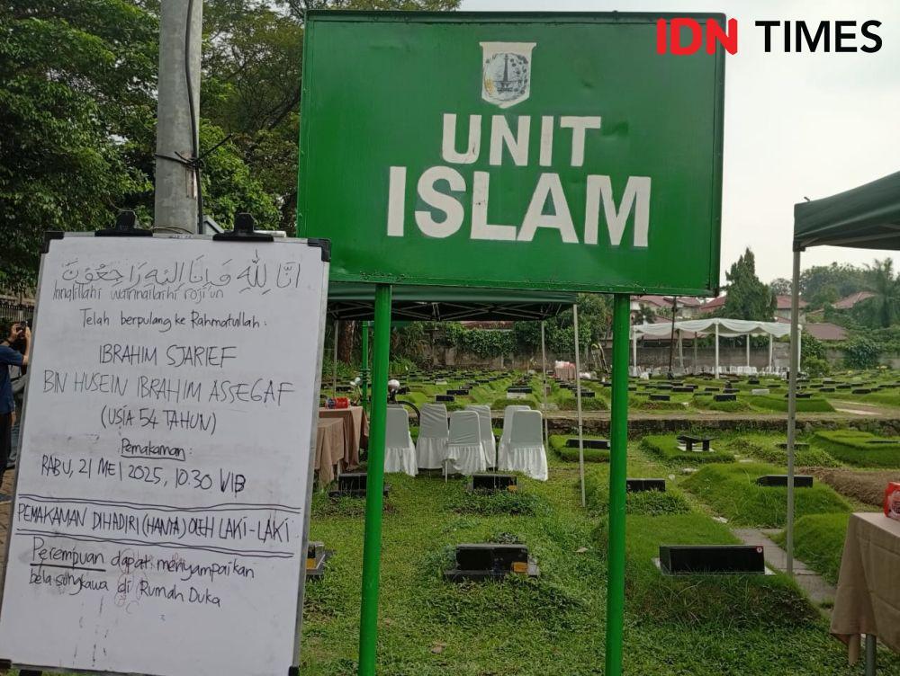Pemakaman Ibrahim Assegaf, Suami Najwa Shihab Hanya Dihadiri Laki-Laki