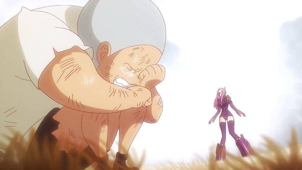 Bonney melihat masa lalu Kuma. (dok. Toei Animation/One Piece)